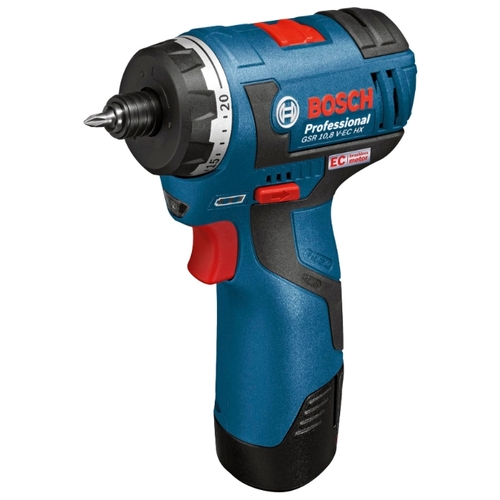 BOSCH GSR 10.8 V-EC HX 2.0Ah x2 L-BOXX